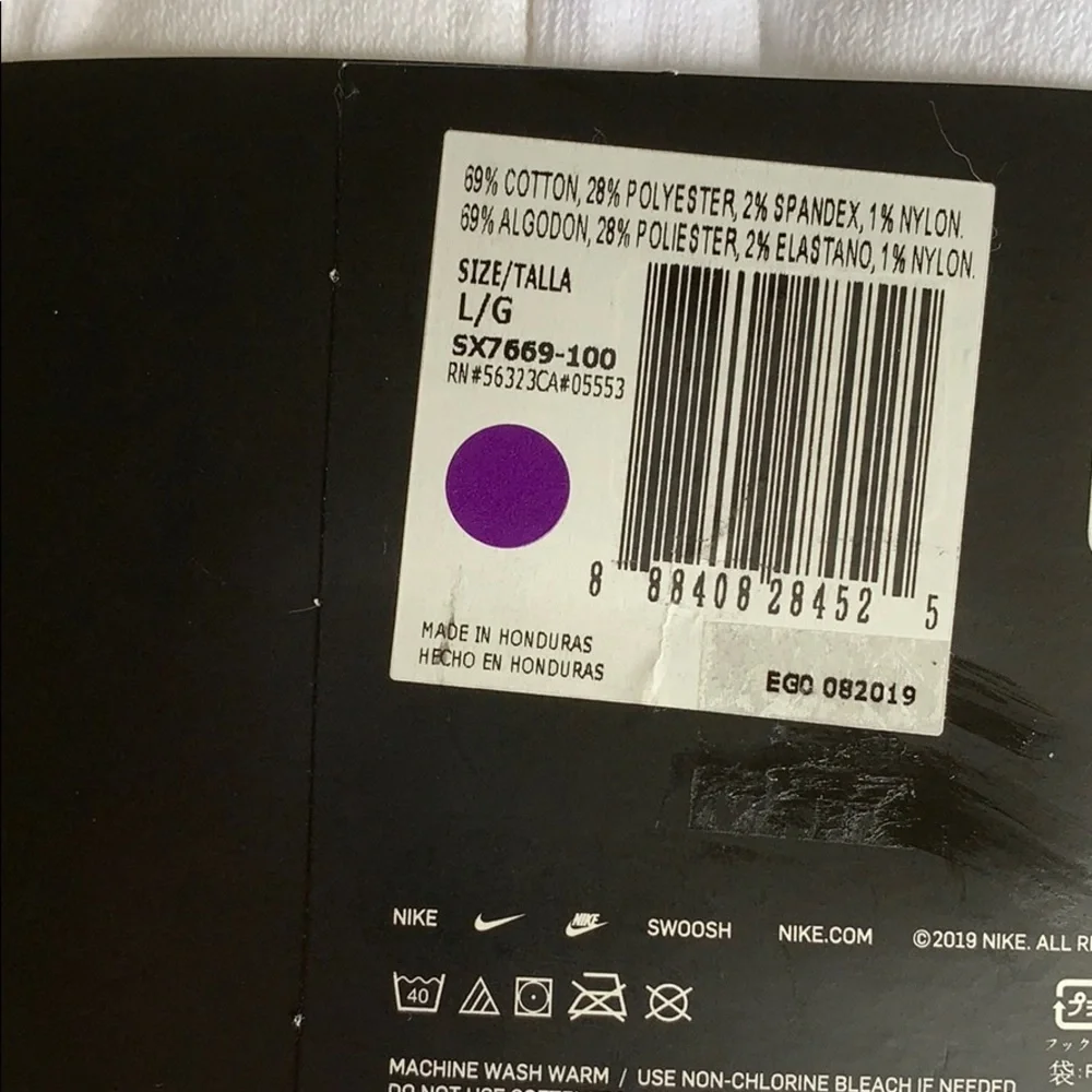 NIKE EVERYDAY COTTON CUSHIONED ANKLE 6 pairs socks